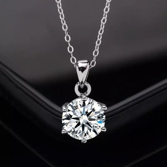 Certified 5ct. t.w. Diamond Brilliant Cut Necklace - Picture 1 of 16